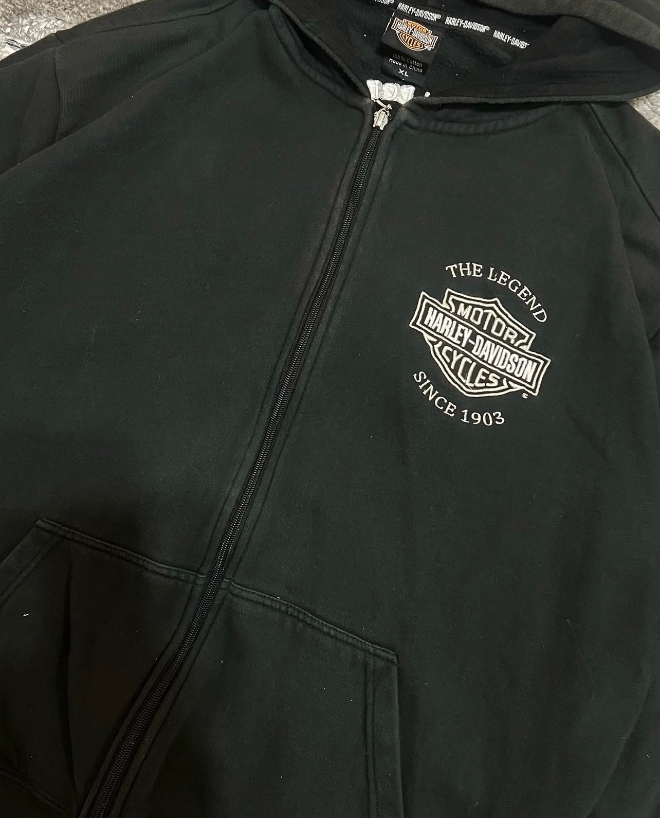 Harley Davidson zip up hoodie