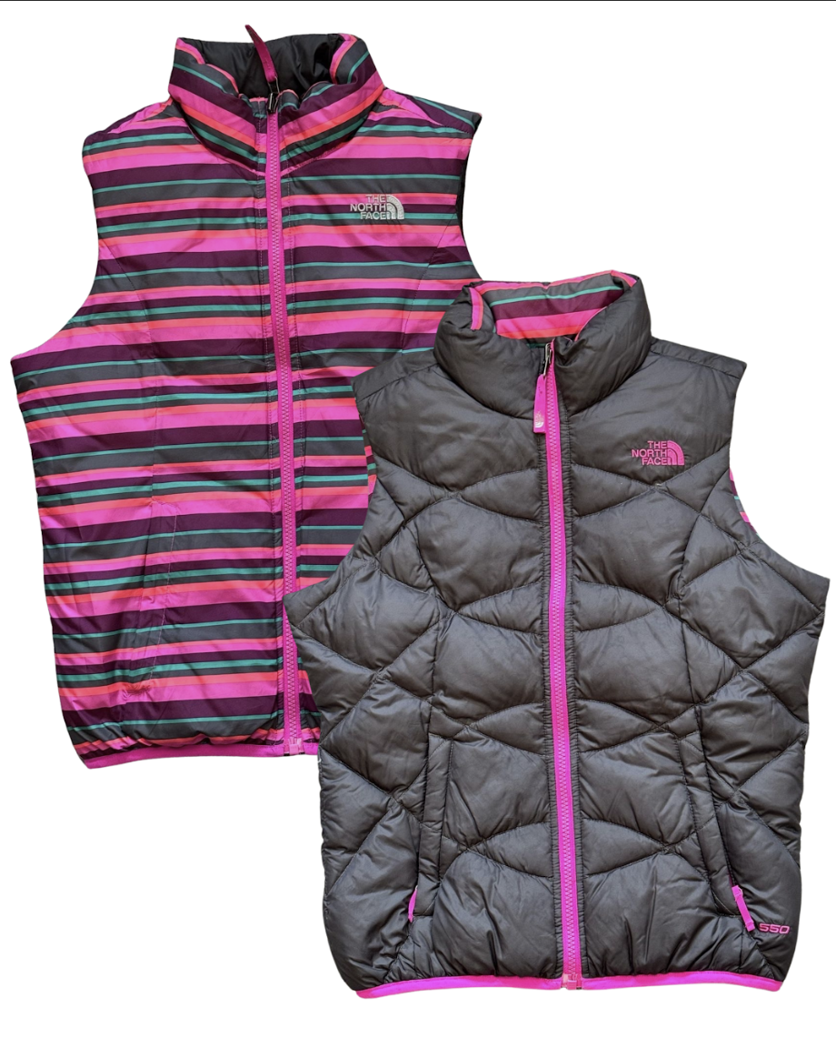 THE NORTH FACE WOMENS REVIRSABLE PUFFER VEST